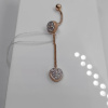 ПИРСИНГ В ПУПОК с камнями (Au 585)