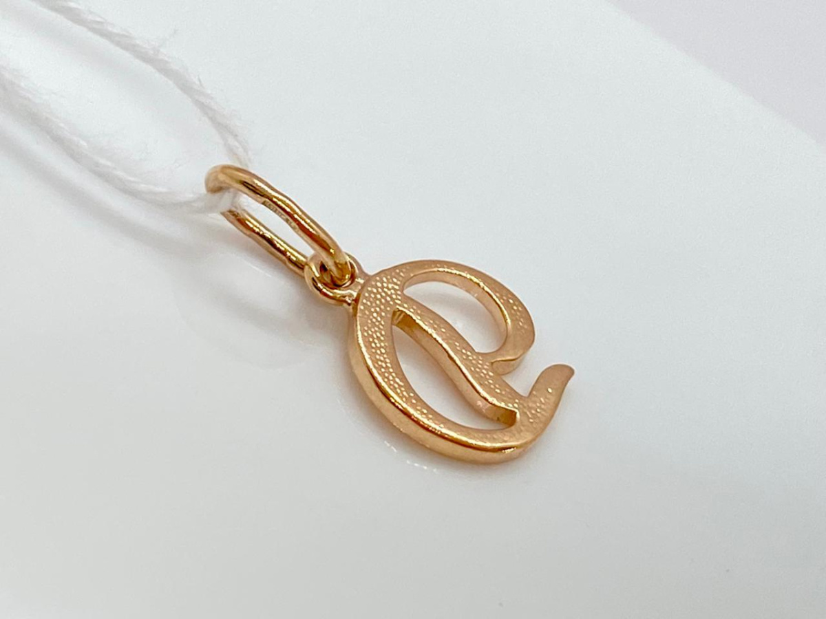 ПОДВЕСКА БУКВА Д Au 585