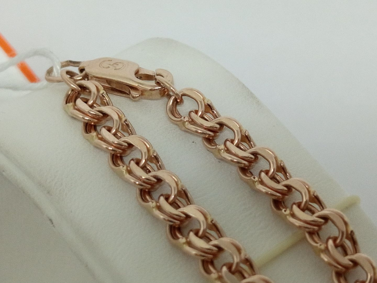 ЦПБС585 ЦЕПЬ ПУСТОТЕЛАЯ Бисмарк (Au 585)