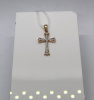 ПОДВЕСКА КРЕСТ С КАМНЯМИ (Au 585)