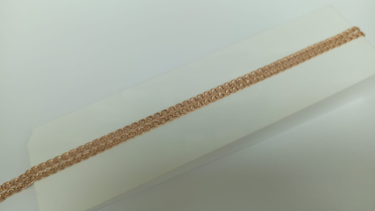 ЦЕПЬ ПУСТОТЕЛАЯ Бисмарк (Au 585)