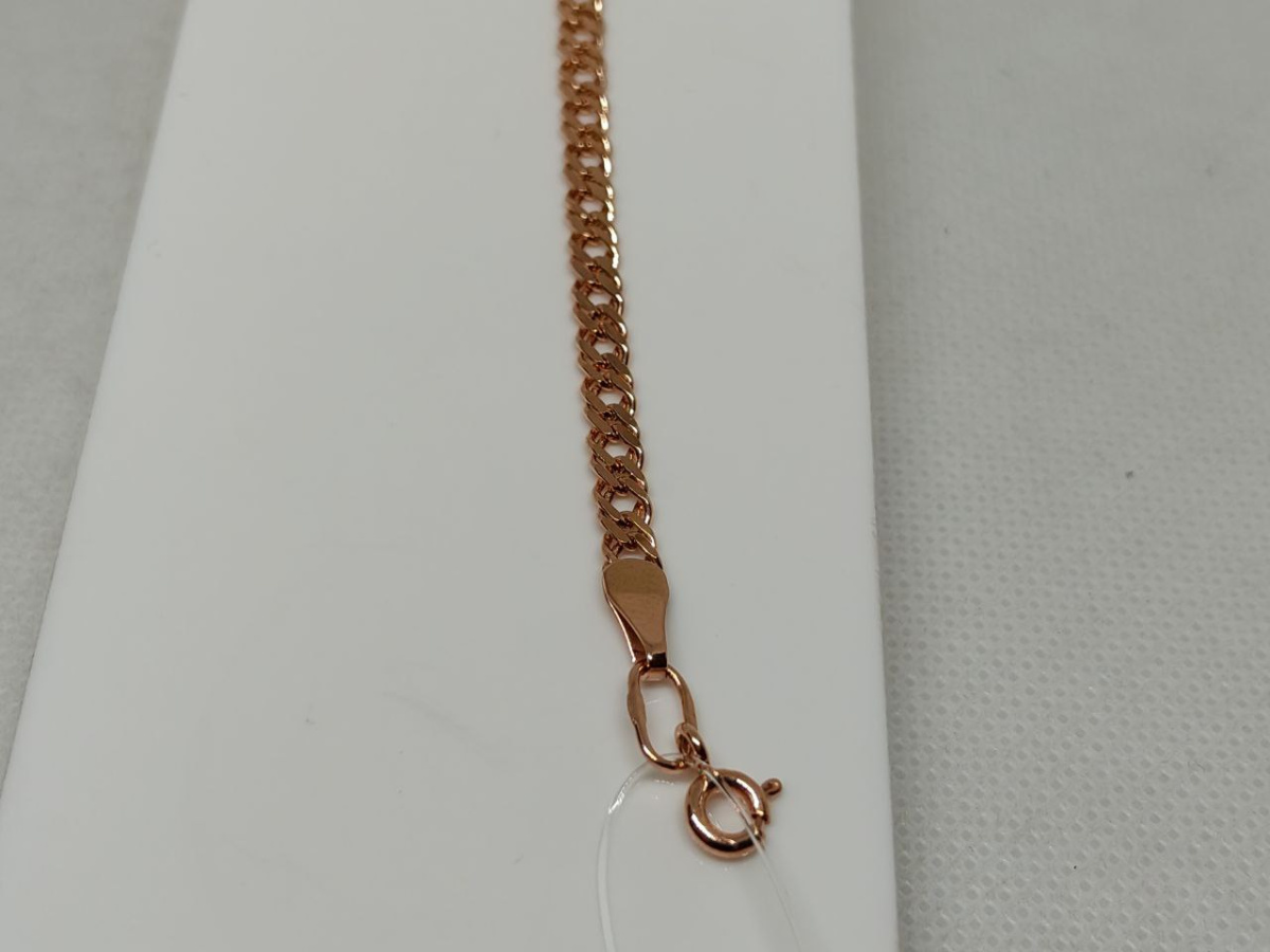 БРАСЛЕТ ПУСТОТЕЛЫЙ Ромб двойной (Au 585)