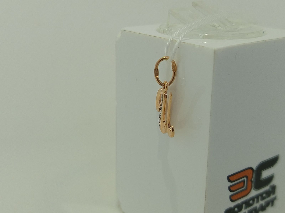 ПОДВЕСКА БУКВА И Au 585