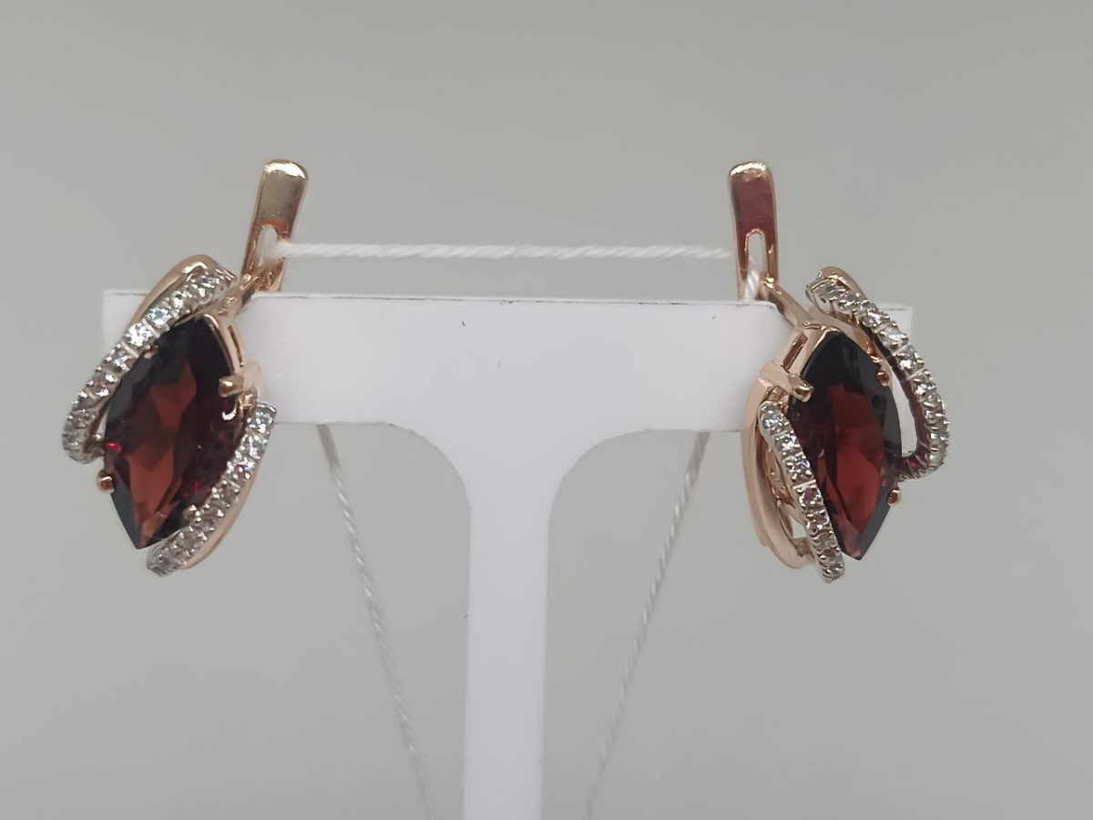 СЕРЬГИ С КАМНЯМИ (Au 585)