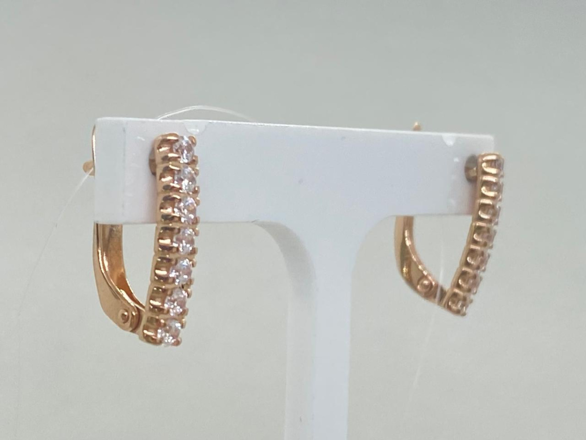 СЕРЬГИ С КАМНЯМИ (Au 585)