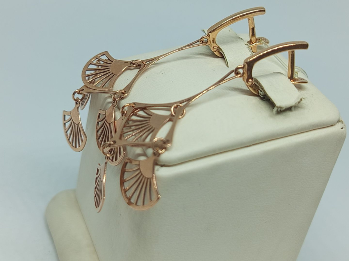 СЕРЬГИ БЕЗ КАМНЯ (Au 585)