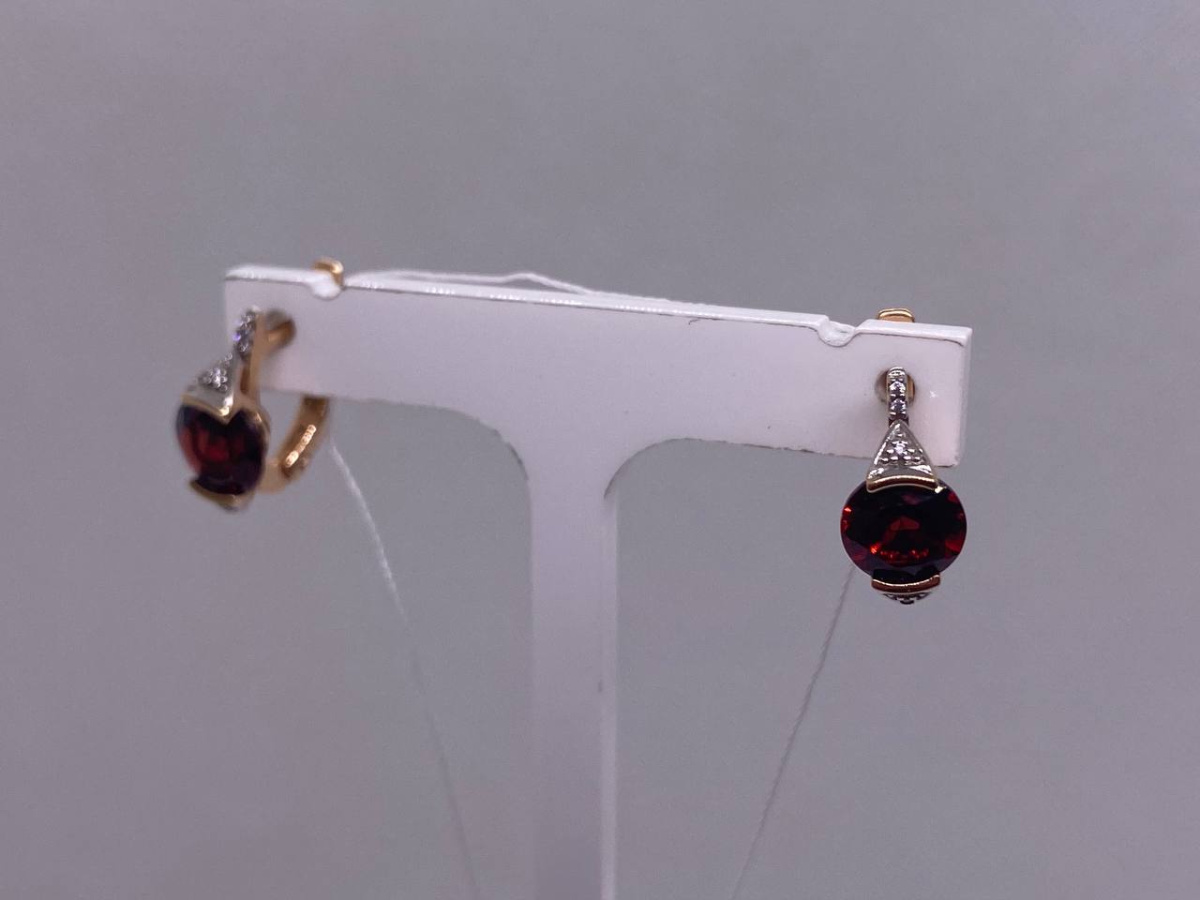 СЕРЬГИ С КАМНЯМИ (Au 585)