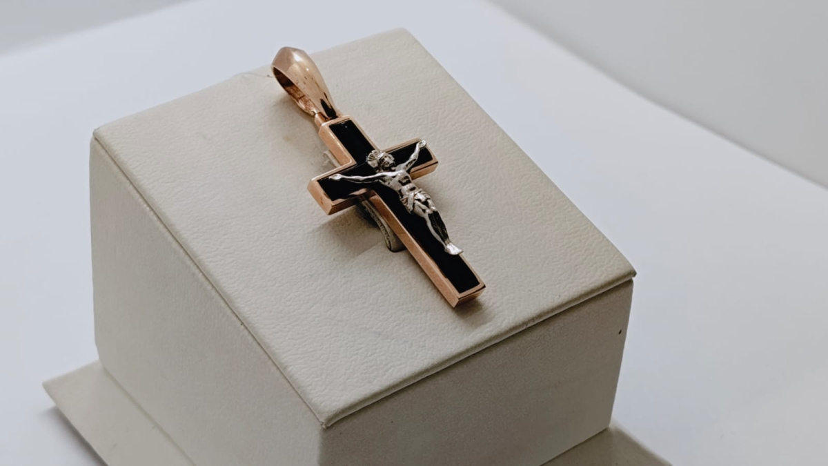  ПОДВЕСКА КРЕСТ (Au 585)