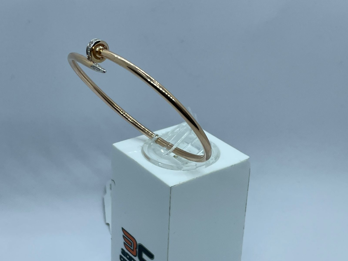 БРАСЛЕТ ЖЕСТКИЙ с камнями (Au 585)