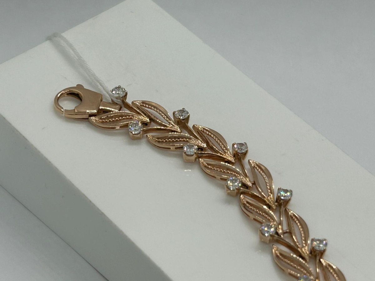 Б585 БРАСЛЕТ С КАМНЯМИ (Au 585)