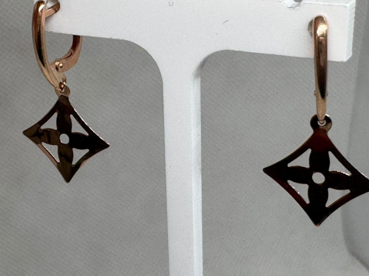 СЕРЬГИ БЕЗ КАМНЯ (Au 585)