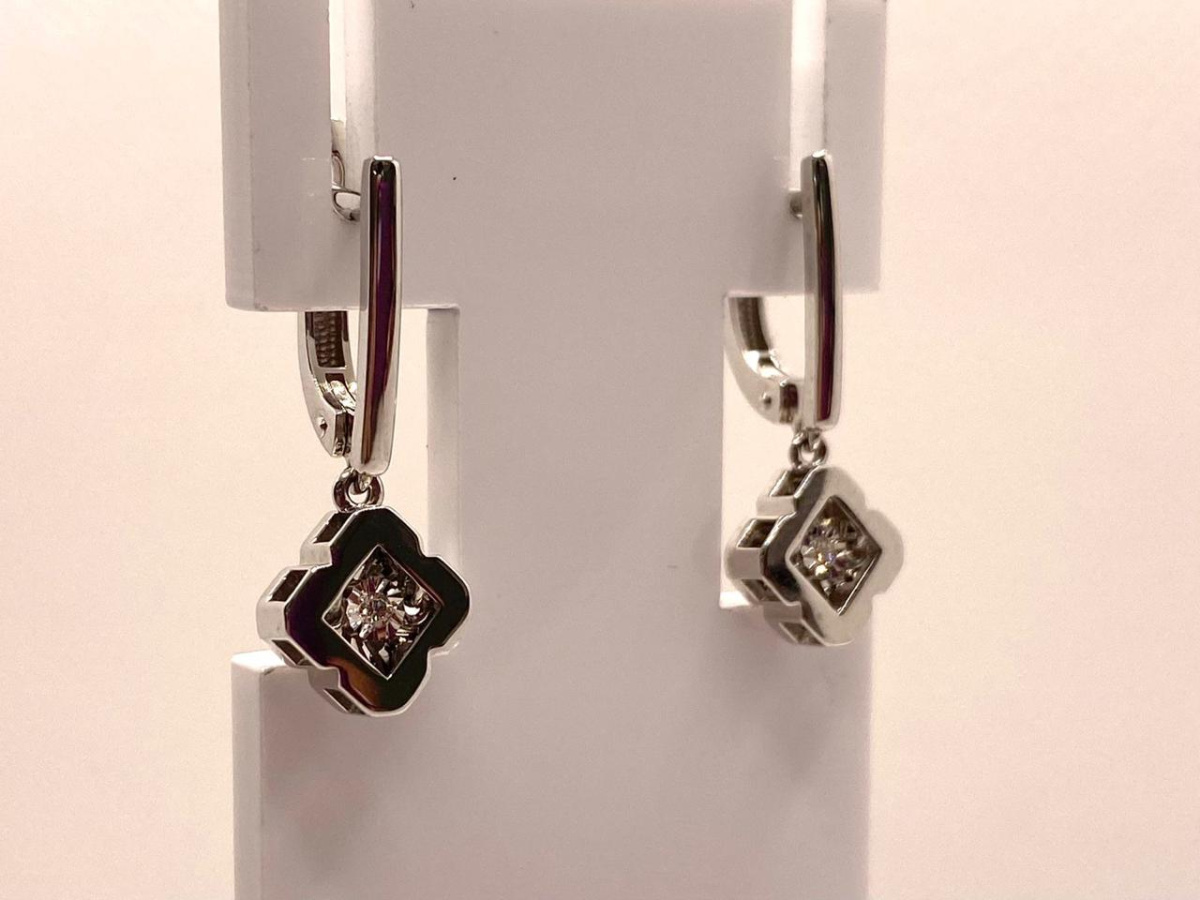 02-12-5915-11-00-1 СЕРЬГИ БРИЛЛИАНТ (Au 585)