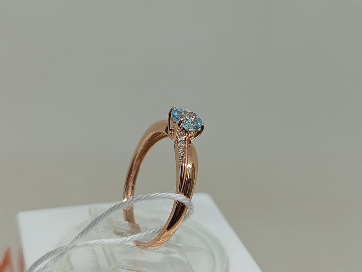 КОЛКМИ585 КОЛЬЦО С КАМНЯМИ (Au 585)