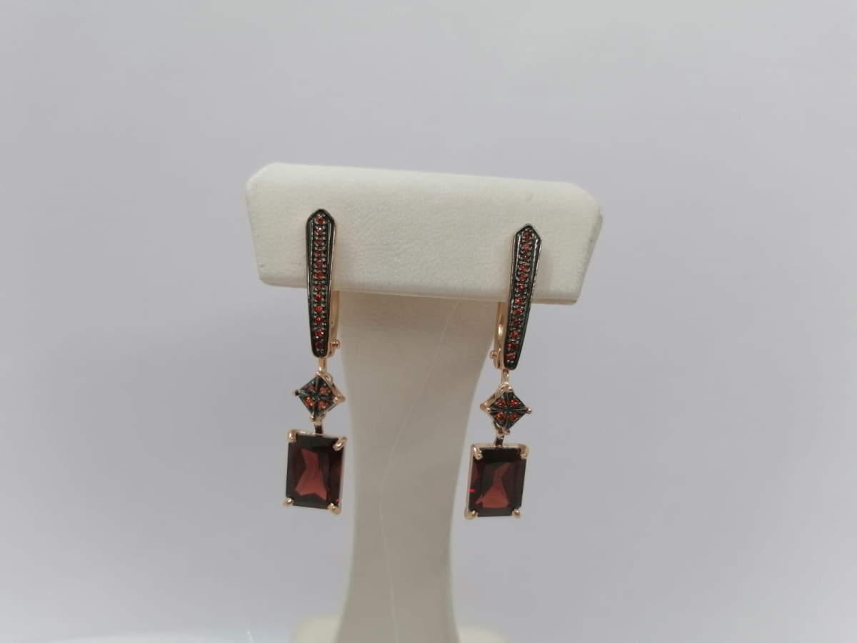 СЕРЬГИ С КАМНЯМИ (Au 585)