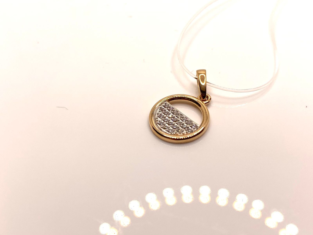 ПОДВЕСКА С КАМНЯМИ (Au 585)