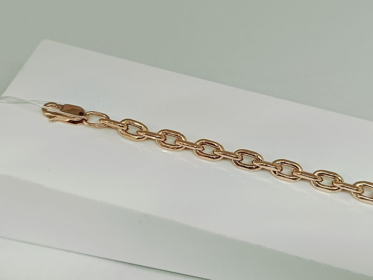 БРАСЛЕТ ПУСТОТЕЛЫЙ Якорное (Au 585)