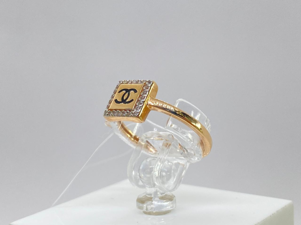 КОЛЬЦО С КАМНЯМИ (Au 585)