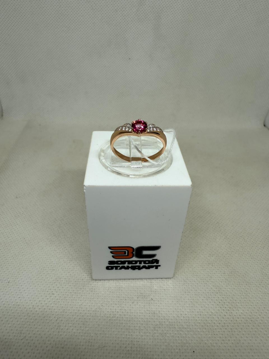 КОЛЬЦО С КАМНЯМИ (Au 585)