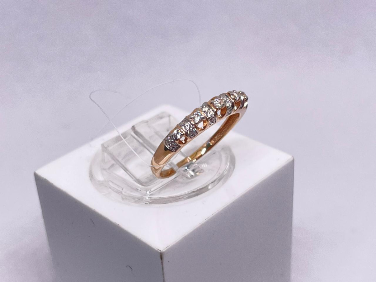 КОЛЬЦО С КАМНЯМИ (Au 585)