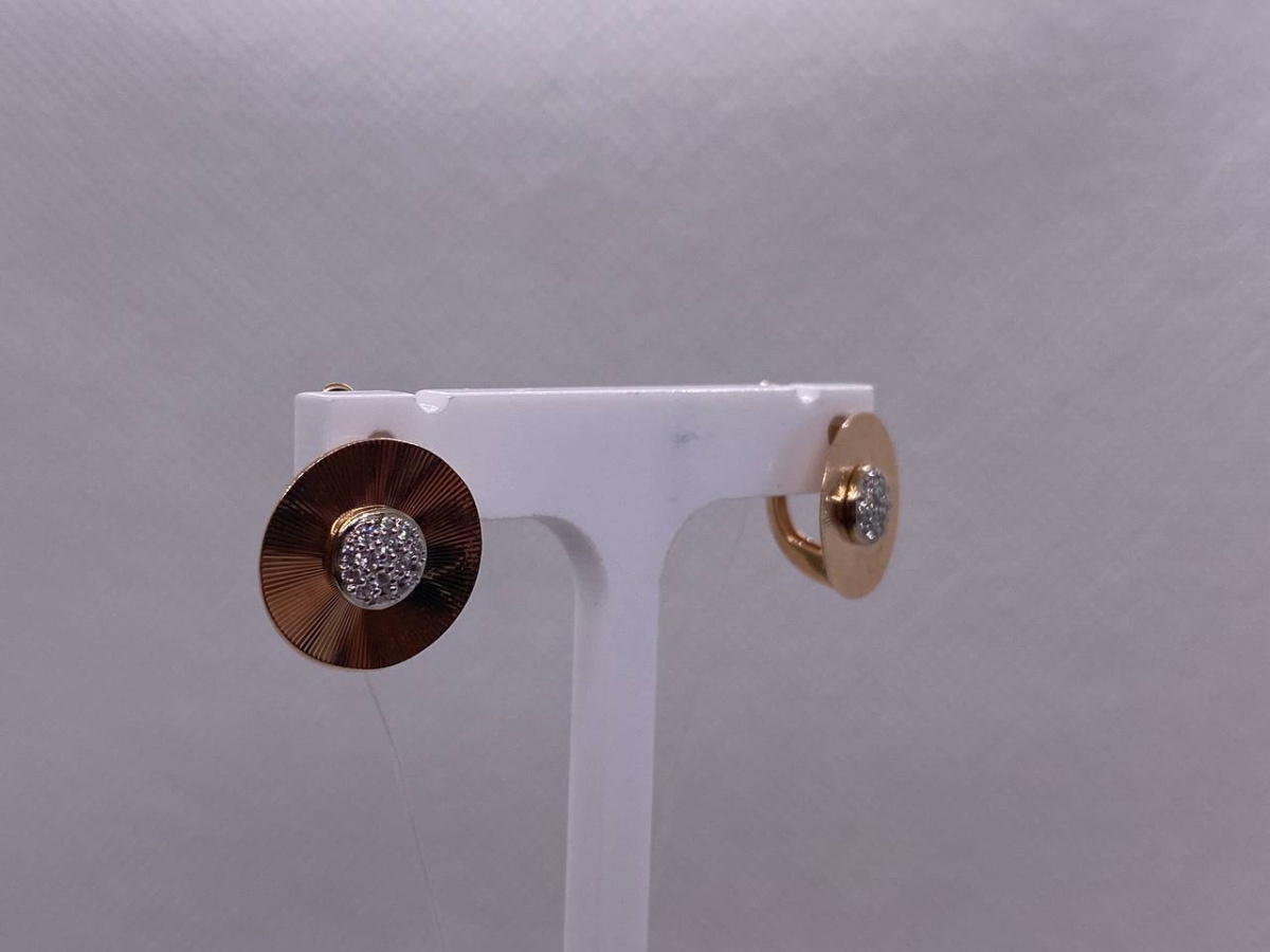 08-62-0012-00 СЕРЬГИ С КАМНЯМИ (Au 585)