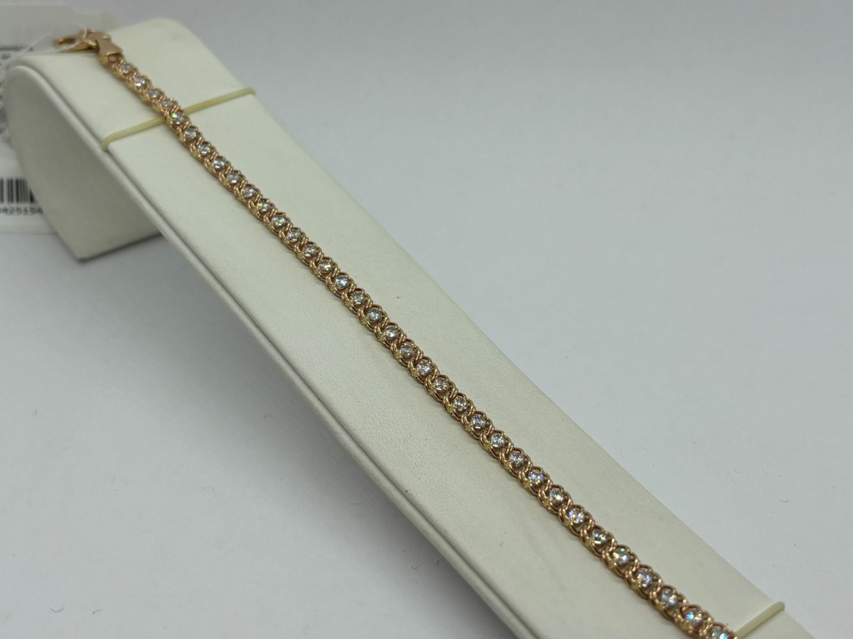 729К БРАСЛЕТ С КАМНЯМИ (Au 585)