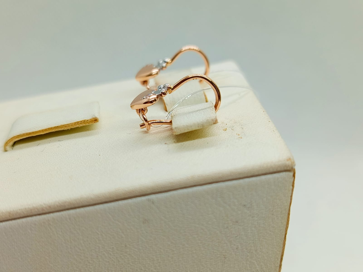 СЕРЬГИ ПЕТЕЛЬКА без камня (Au 585)