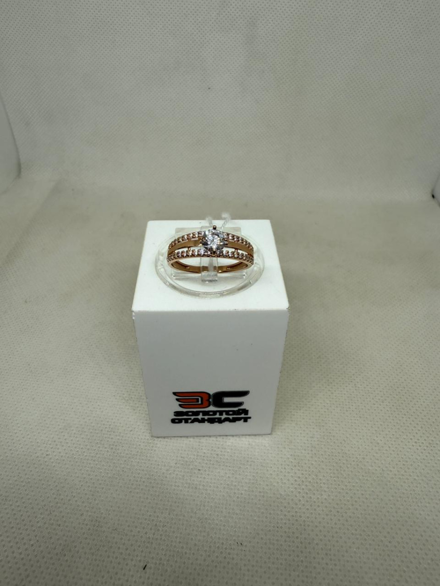 КОЛЬЦО С КАМНЯМИ (Au 585)