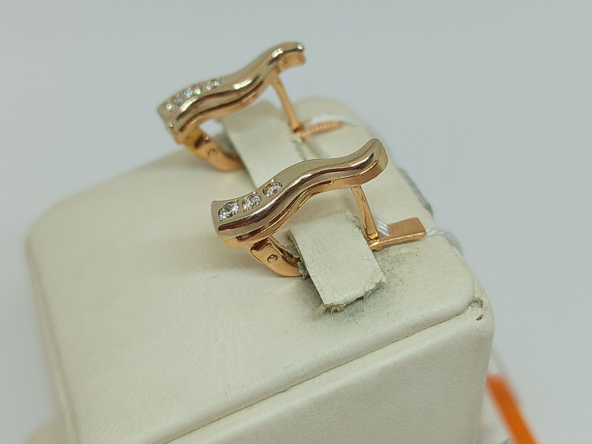 СЕРЬГИ С КАМНЯМИ (Au 585)