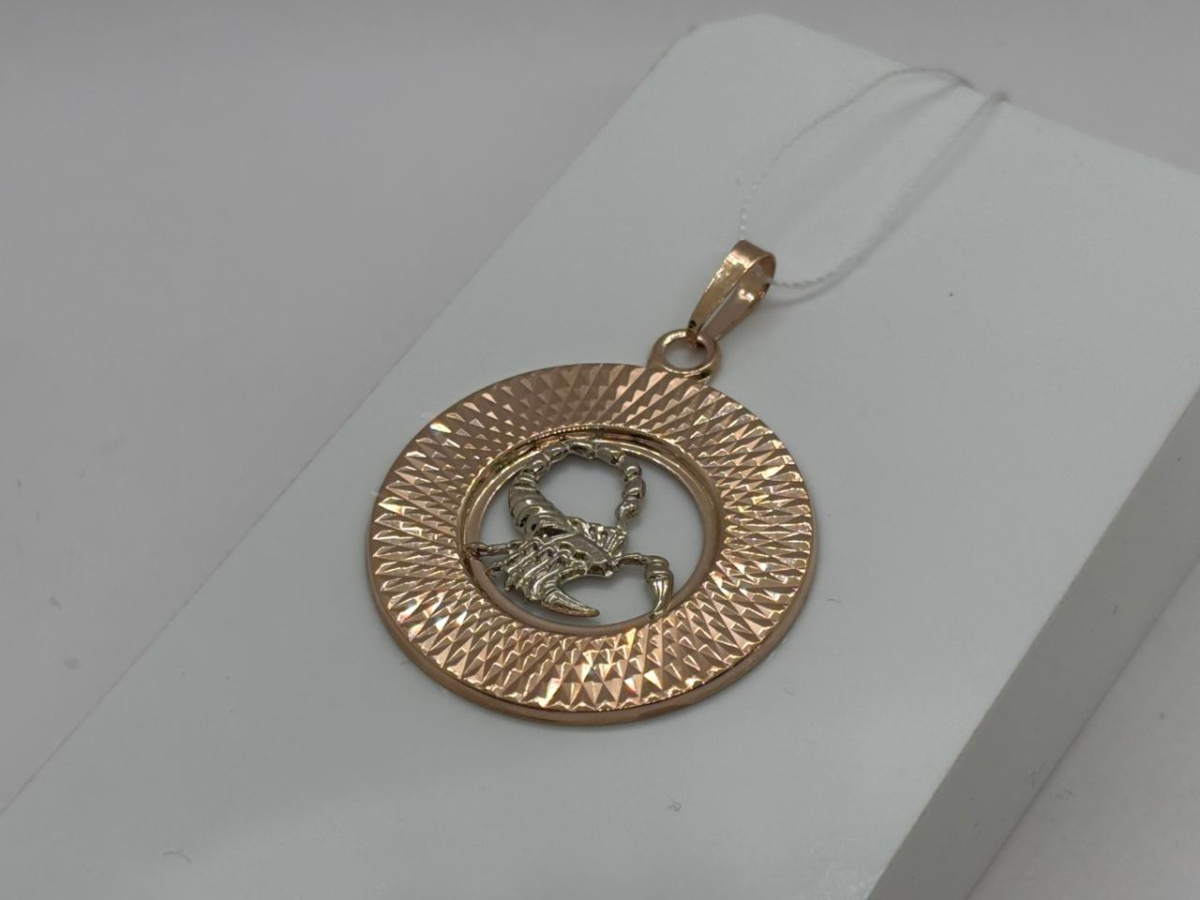 ПОДВЕСКА ЗНАК ЗОДИАКА СКОРПИОН (Au 585)