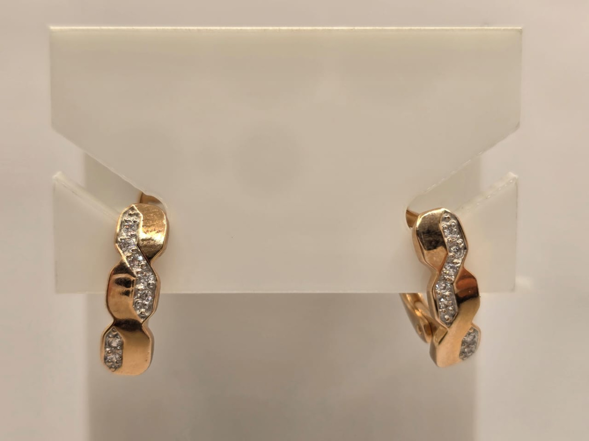 СЕРЬГИ С КАМНЯМИ (Au 585)