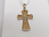 ПОДВЕСКА КРЕСТ БЕЗ КАМНЯ (Au 585)