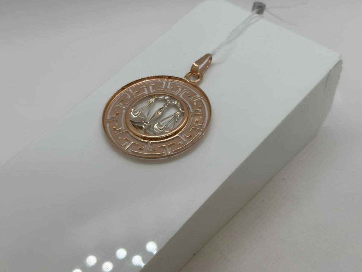 ПОДВЕСКА ЗНАК ЗОДИАКА ВЕСЫ (Au 585)