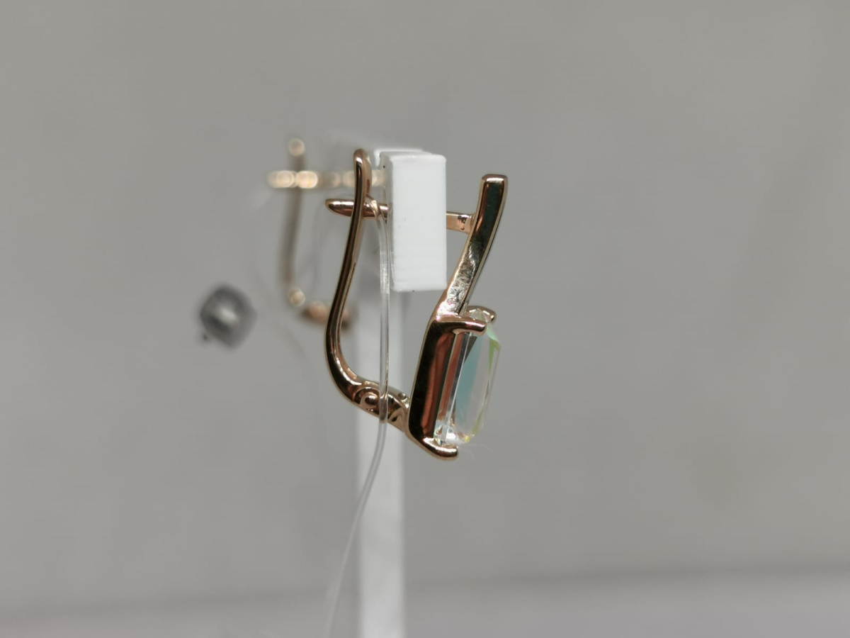 21805788 СЕРЬГИ С КАМНЕМ (Au 585)