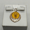 ПОДИКМ585 ПОДВЕСКА ИКОНА С КАМНЕМ (Au 585)