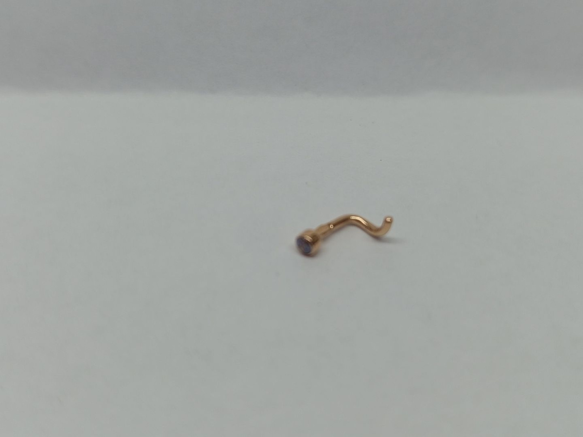 ПИРСИНГ С КАМНЕМ (Au 585)