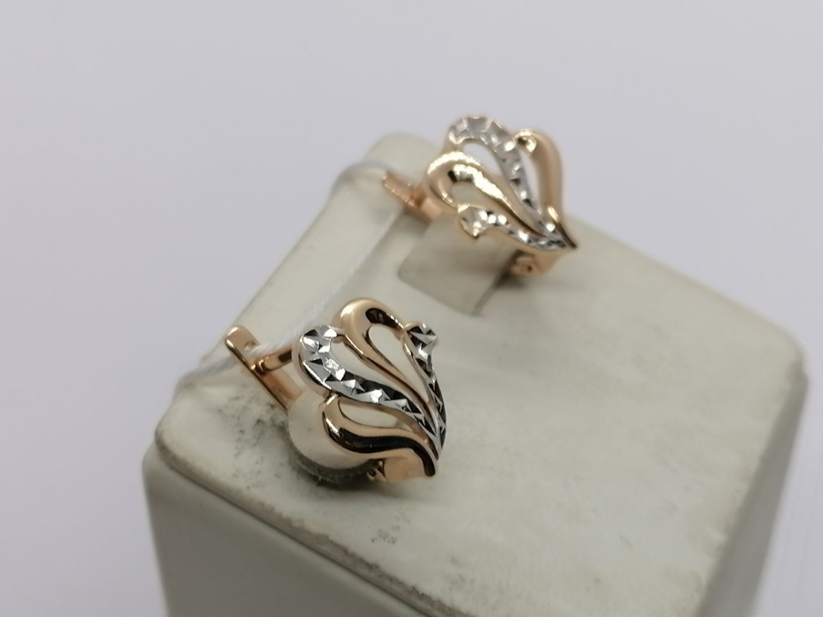 СЕРЬГИ БЕЗ КАМНЯ (Au 585)