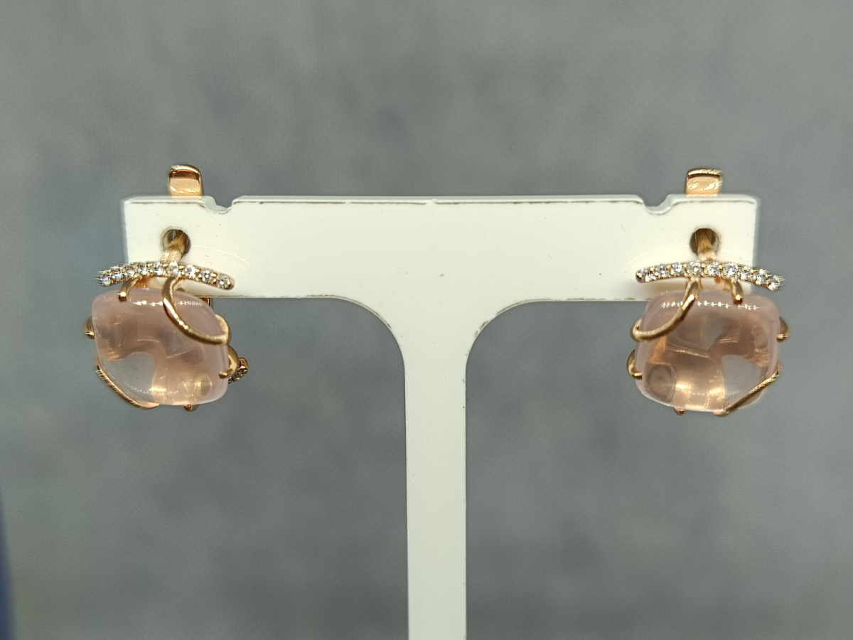 СЕРЬГИ С КАМНЯМИ (Au 585)