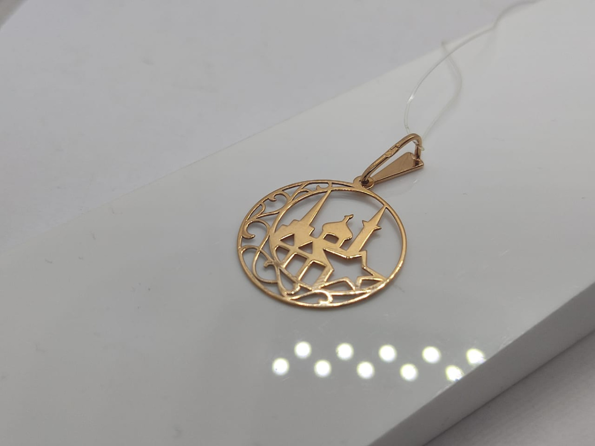 03-2369 ПОДВЕСКА МЕЧЕТЬ без камня (Au 585)