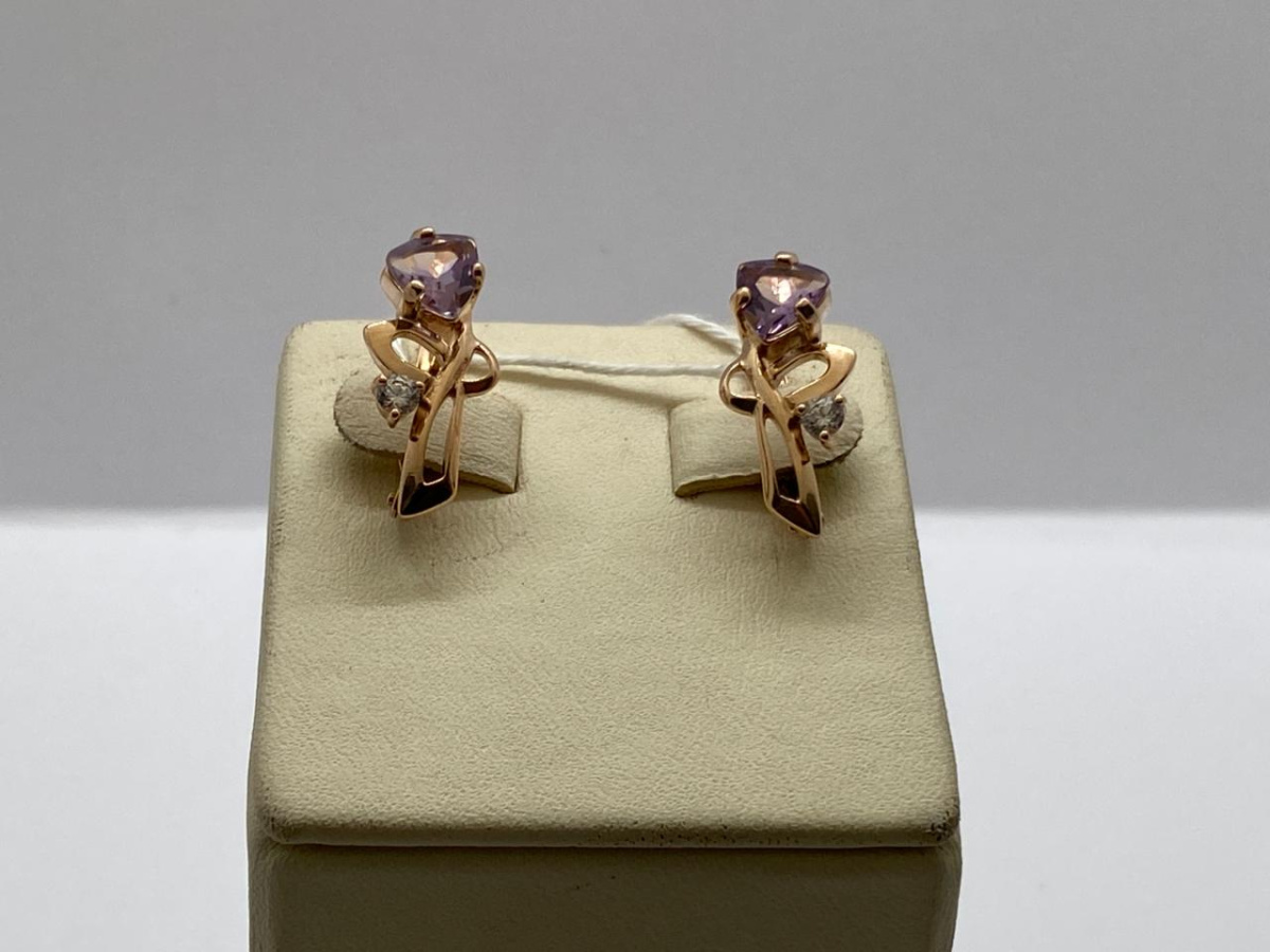 СЕРЬГИ С КАМНЯМИ (Au 585)