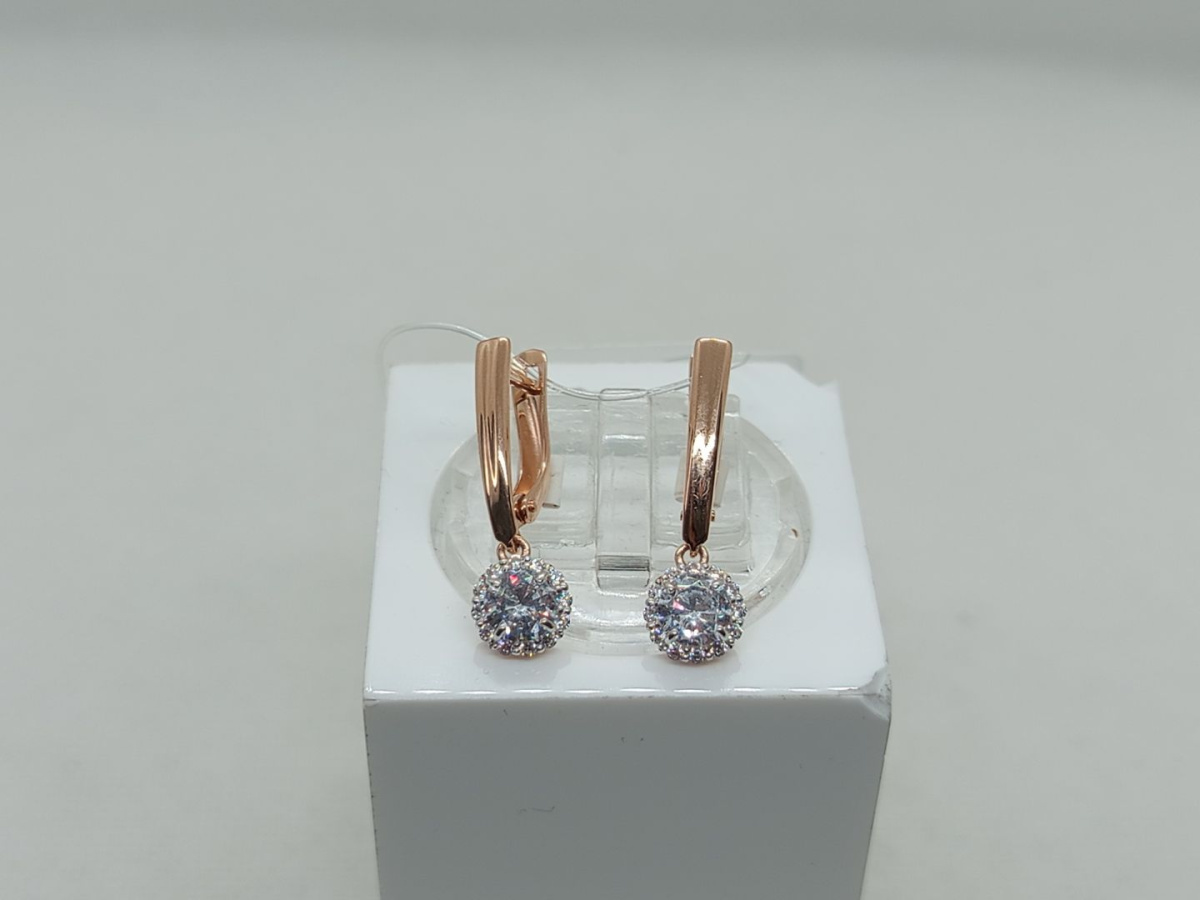 СЕРЬГИ С КАМНЯМИ (Au 585)