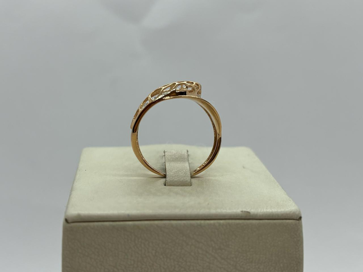 КОЛЬЦО С КАМНЯМИ (Au 585)