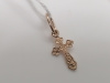 ПОДВЕСКА КРЕСТ БЕЗ КАМНЯ (Au 585)