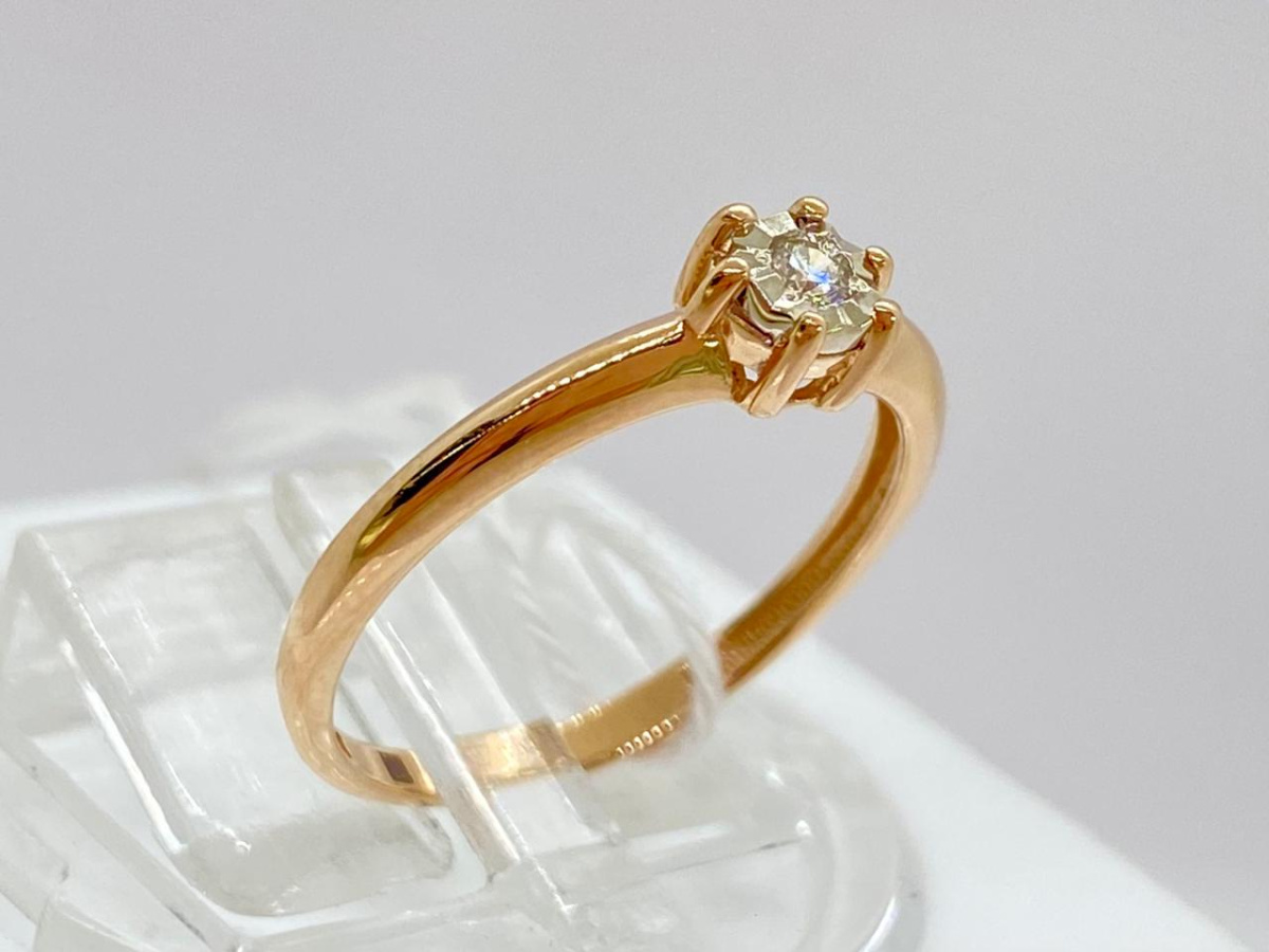 КОЛЬЦО БРИЛЛИАНТ Au 585