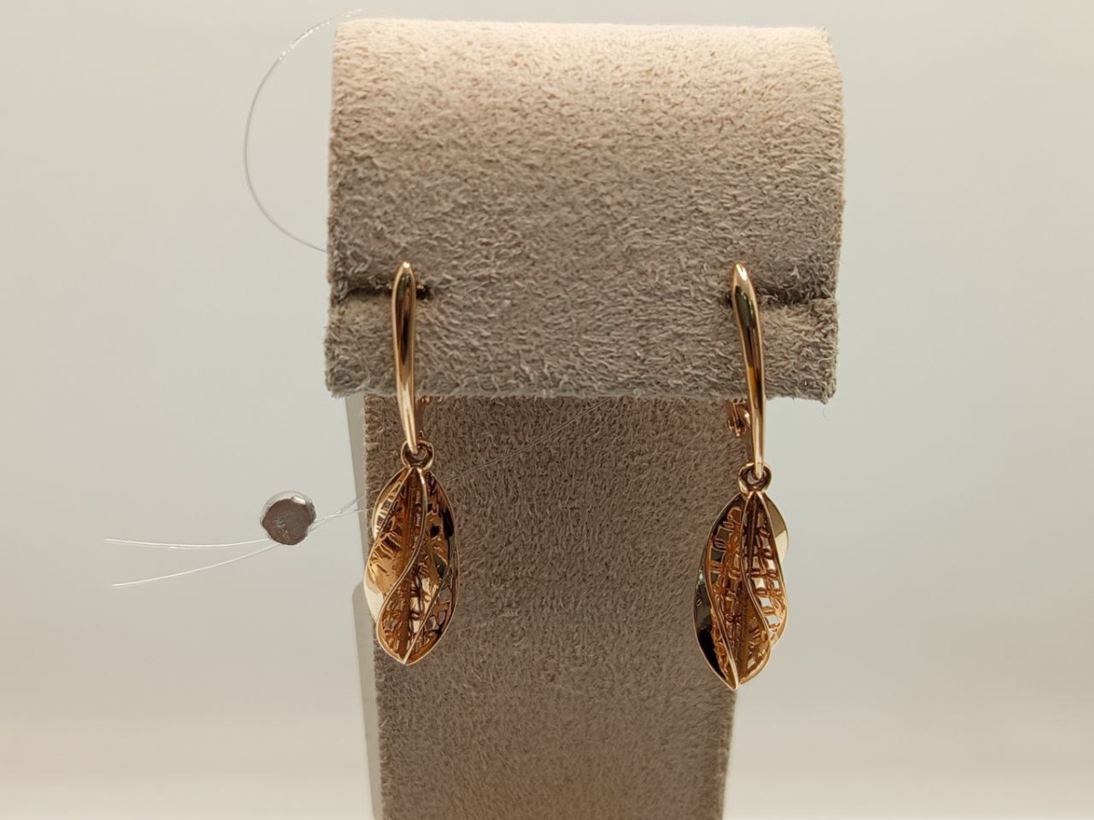 СЕРЬГИ БЕЗ КАМНЯ (Au 585)