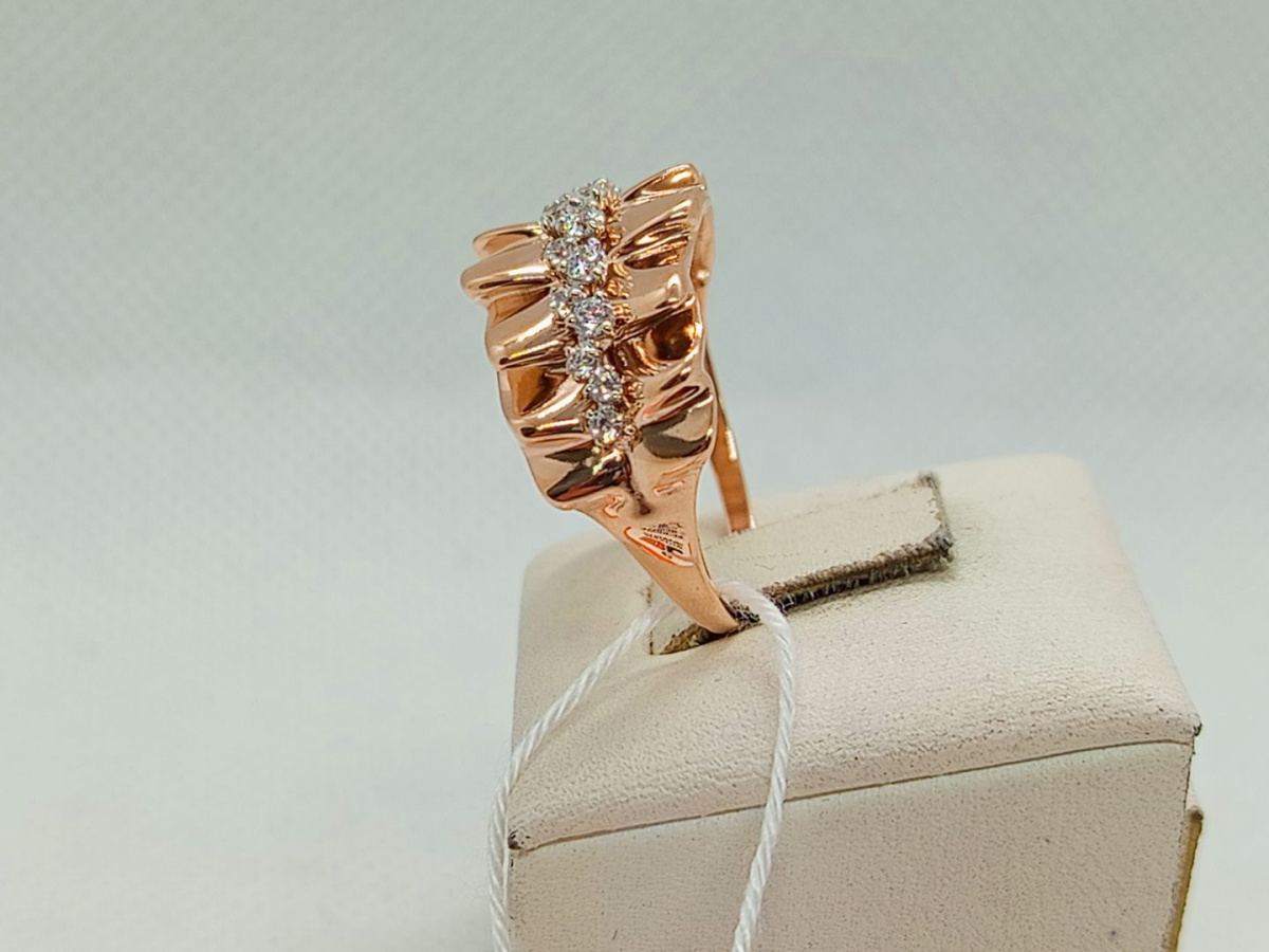 КОЛКМИ585 КОЛЬЦО С КАМНЯМИ (Au 585)