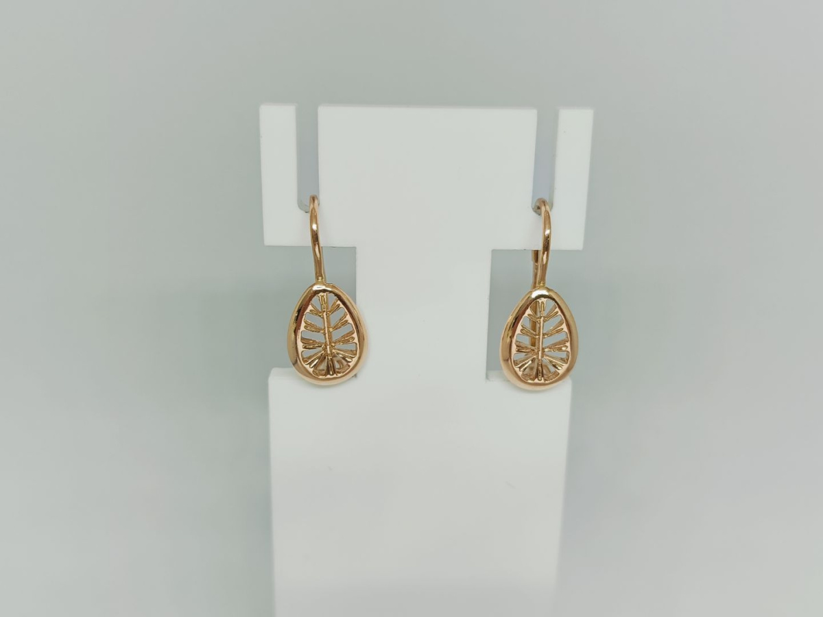 СБКМ583 СЕРЬГИ БЕЗ КАМНЯ (Au 583)