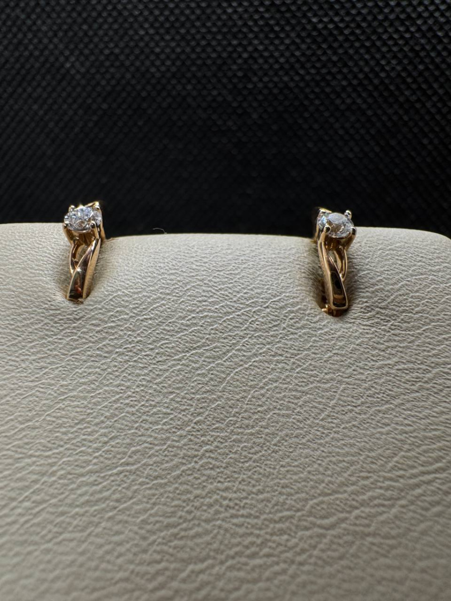 СЕРЬГИ С КАМНЕМ (Au 585)