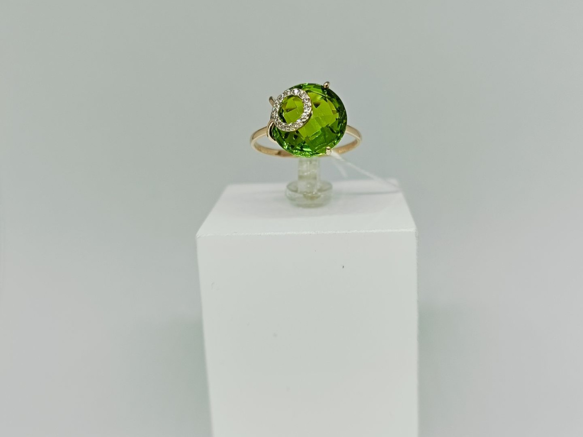 КОЛЬЦО С КАМНЯМИ (Au 585)