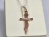 ПОДВЕСКА КРЕСТ БЕЗ КАМНЯ (Au 585)