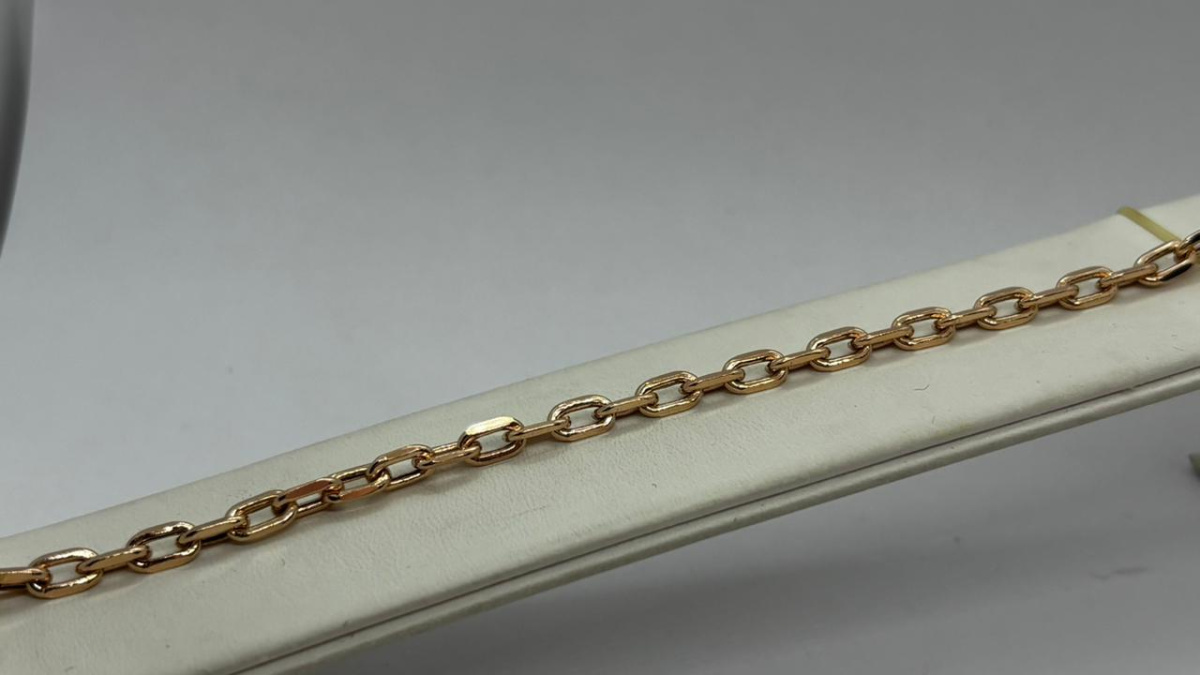 БРАСЛЕТ ПУСТОТЕЛЫЙ Якорное (Au 585)